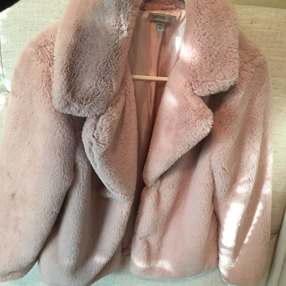 Pink fur jacket - Picture 4 of 4